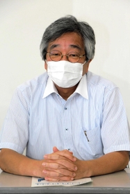 「第5波」の現状について語るあかし保健所の浜田昌範所長=明石市大久保町ゆりのき通1 「第5波」の現状について語るあかし保健所の浜田昌範所長=明石市大久保町ゆりのき通1