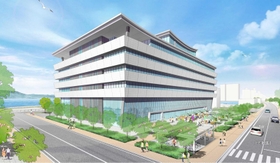 市役所新庁舎のイメージ(明石市提供) 市役所新庁舎のイメージ(明石市提供)