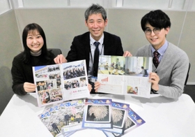 入賞した「広報すもと」を手にする担当者=洲本市役所 入賞した「広報すもと」を手にする担当者=洲本市役所