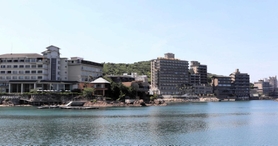 職域接種を申請した洲本温泉の旅館群=洲本市小路谷 職域接種を申請した洲本温泉の旅館群=洲本市小路谷