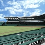 「銀傘」をアルプス席まで拡張した甲子園球場のイメージ(阪神電気鉄道提供)