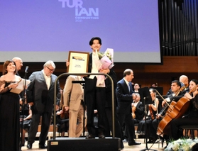 ハチャトゥリアン国際コンクールの指揮部門で1位に輝いた出口大地さん(出口さん提供) ハチャトゥリアン国際コンクールの指揮部門で1位に輝いた出口大地さん(出口さん提供)