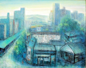 伊丹のまちを描いた洋画 伊丹のまちを描いた洋画