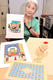 アフガニスタン伝統の細密画展を企画する西垣敬子さん=宝塚市南口2 アフガニスタン伝統の細密画展を企画する西垣敬子さん=宝塚市南口2