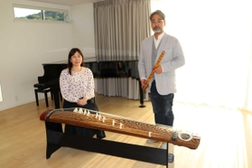 念願の音楽スタジオを開いた松崎晟山さん(右)と新福かなさん=姫路市上大野 念願の音楽スタジオを開いた松崎晟山さん(右)と新福かなさん=姫路市上大野