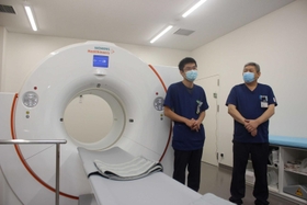 新棟に設置されたPET-CT=姫路赤十字病院 新棟に設置されたPET-CT=姫路赤十字病院