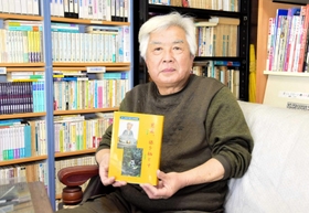 松尾芭蕉の晩年を読み解く本を著した難波正司さん=姫路市 松尾芭蕉の晩年を読み解く本を著した難波正司さん=姫路市