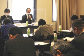 2022年度の事業案について話し合った臨時総会=姫路商工会議所 2022年度の事業案について話し合った臨時総会=姫路商工会議所