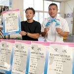 家島高、重量挙げで国スポ師弟入賞の快挙 教諭の原さん、2年の岡田さん