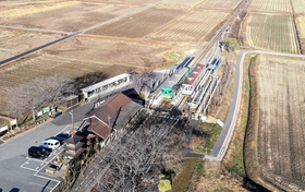 行き違い設備が整備された法華口駅=加西市東笠原町(北条鉄道提供) 行き違い設備が整備された法華口駅=加西市東笠原町(北条鉄道提供)