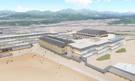 社地域小中一貫校景観イメージ図(加東市教育委員会提供) 社地域小中一貫校景観イメージ図(加東市教育委員会提供)