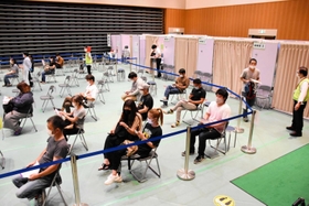 新型コロナウイルスワクチンの集団接種会場。10月末での終了が見込まれる=加西市健康福祉会館 新型コロナウイルスワクチンの集団接種会場。10月末での終了が見込まれる=加西市健康福祉会館