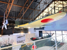 精巧に再現された九七式艦上攻撃機の実物大模型=加西市鶉野町 精巧に再現された九七式艦上攻撃機の実物大模型=加西市鶉野町