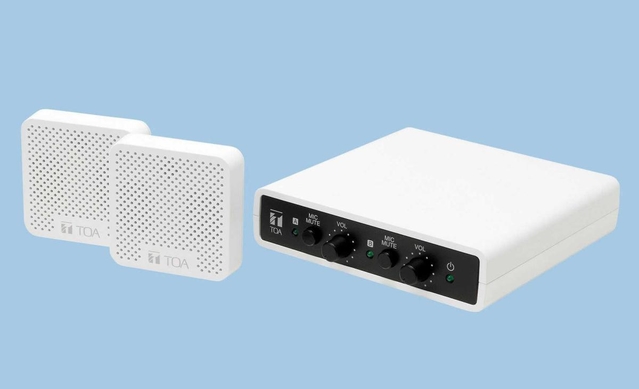 TОAの小型拡声器(同社提供)
