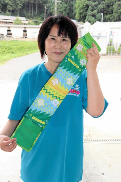 「モーっとクール」を開発した大槻恵美さん=丹波篠山市味間奥