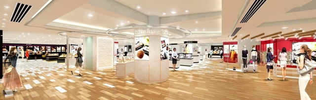 本館にオープンする「ビューティーワールド」の2階部分のイメージ(エイチ・ツー・オーリテイリング提供)