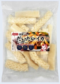 カネテツデリカフーズの新商品「だいたいイカ」(同社提供)