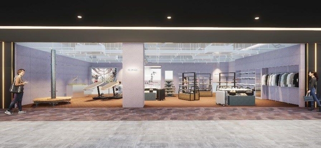 アウトドアショップ兼アミューズメントのショールーム「レングボーゲ」のイメージ(神戸新聞会館提供)