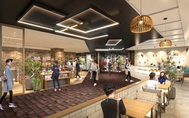 れんがを敷くなど内装も刷新する6階のイメージ(神戸新聞会館提供)