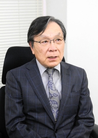 神戸国際コミュニティセンターの役割や目標などについて語る武田廣理事長=神戸市中央区浜辺通5 神戸国際コミュニティセンターの役割や目標などについて語る武田廣理事長=神戸市中央区浜辺通5