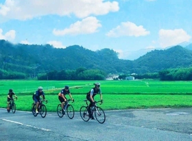 7月上旬に行われた試走会の様子=三田市小柿(県阪神北県民局提供) 7月上旬に行われた試走会の様子=三田市小柿(県阪神北県民局提供)