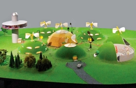 「呼吸する大地」の模型 「呼吸する大地」の模型