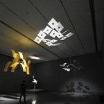 今年2月まで台湾の美術館で開かれた展覧会(新宮夕海さん提供)