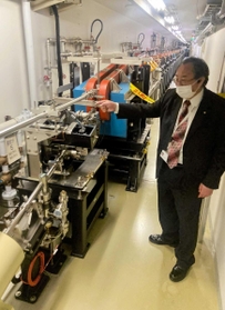 新設した全長50メートルの入射器=上郡町光都1 新設した全長50メートルの入射器=上郡町光都1