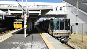 減便への懸念が強まる赤穂線=JR播州赤穂駅 減便への懸念が強まる赤穂線=JR播州赤穂駅