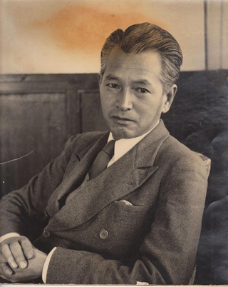 東北電力会長時代の白洲次郎(旧白洲邸武相荘提供)