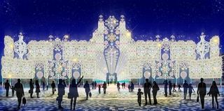 来年1月開幕の神戸ルミナリエで、メリケンパークに設置する作品「海を望む宮殿」のイメージ©Kobe Luminarie O.C.