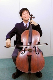 聖火ランナーに選ばれたチェリストの北村陽さん 聖火ランナーに選ばれたチェリストの北村陽さん