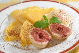 高野豆腐粉のクレープ 高野豆腐粉のクレープ