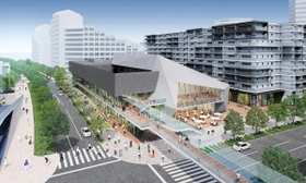 文化・芸術ホールと一体的に整備する新しい西図書館のイメージ(神戸市提供) 文化・芸術ホールと一体的に整備する新しい西図書館のイメージ(神戸市提供)