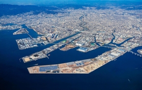 フェニックス事業用地の航空写真=2020年12月10日撮影(大阪湾広域臨海環境整備センター提供) フェニックス事業用地の航空写真=2020年12月10日撮影(大阪湾広域臨海環境整備センター提供)
