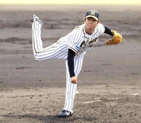 4月24日の2軍練習試合で初先発した村上頌樹=鳴尾浜 4月24日の2軍練習試合で初先発した村上頌樹=鳴尾浜