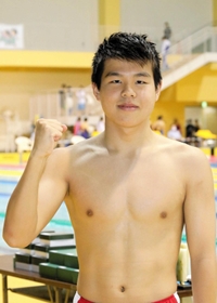 競泳男子自由形で全国制覇を目指す野々池の藤原佳己=尼崎市、尼崎スポーツの森 競泳男子自由形で全国制覇を目指す野々池の藤原佳己=尼崎市、尼崎スポーツの森