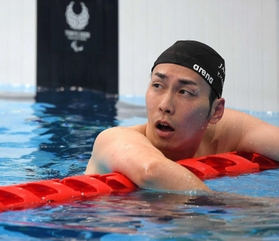 競泳男子200メートル個人メドレー(運動機能障害SM9)決勝 8位でゴールした山田拓朗=撮影・伊藤笙子 競泳男子200メートル個人メドレー(運動機能障害SM9)決勝 8位でゴールした山田拓朗=撮影・伊藤笙子