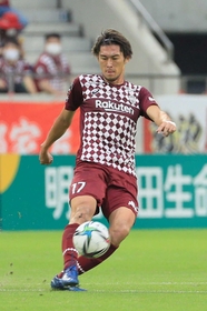 福岡戦で完封勝利に貢献した神戸の菊池=16日、ノエビアスタジアム神戸 福岡戦で完封勝利に貢献した神戸の菊池=16日、ノエビアスタジアム神戸