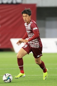 清水戦に後半途中から出場し、同点弾をアシストした神戸の初瀬=11日、ノエビアスタジアム神戸 清水戦に後半途中から出場し、同点弾をアシストした神戸の初瀬=11日、ノエビアスタジアム神戸
