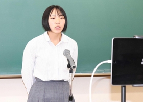 日本学校農業クラブ全国大会に出場する植田星七さん=但馬農業高校 日本学校農業クラブ全国大会に出場する植田星七さん=但馬農業高校