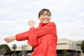 一度は引退したが、再び陸上選手として歩み始めた福田有以選手=千葉県内 一度は引退したが、再び陸上選手として歩み始めた福田有以選手=千葉県内