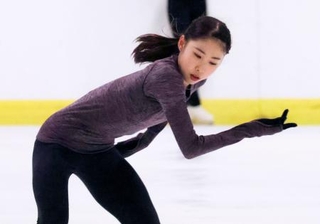 ロンバルディア杯の公式練習で調整する住吉りをん=ベルガモ(共同)