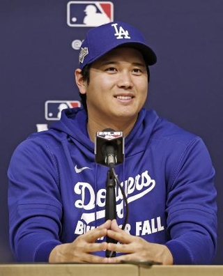 ドジャース・大谷=15日、ロサンゼルス