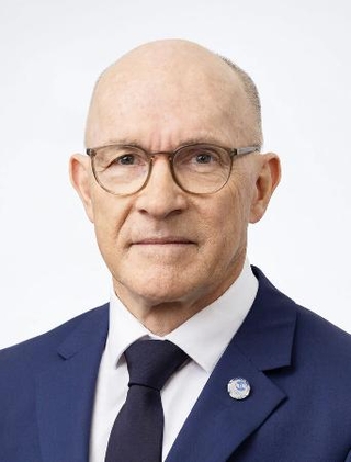 包括的核実験禁止条約機構(CTBTO)準備委員会のロバート・フロイド事務局長(国連提供、共同)