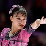 女子種目別平均台決勝 演技する杉原愛子=ジャカルタ(共同)