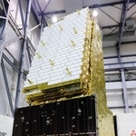 地球観測衛星「だいち4号」=2024年3月、神奈川県鎌倉市