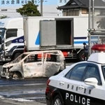 静岡市清水区の火災現場=29日午前10時16分