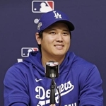 ドジャース・大谷=15日、ロサンゼルス