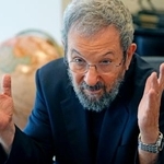 共同通信の単独インタビューに応じるイスラエルのエフド・バラク元首相(共同)